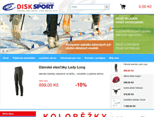 Tablet Screenshot of disk-sport.cz
